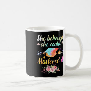 Taza De Café Maestría En Arte Para Hombres Grado Académico Di
