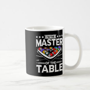 Taza De Café Maestría En Billar Del Cuadro 8 Hombres Balas Muje
