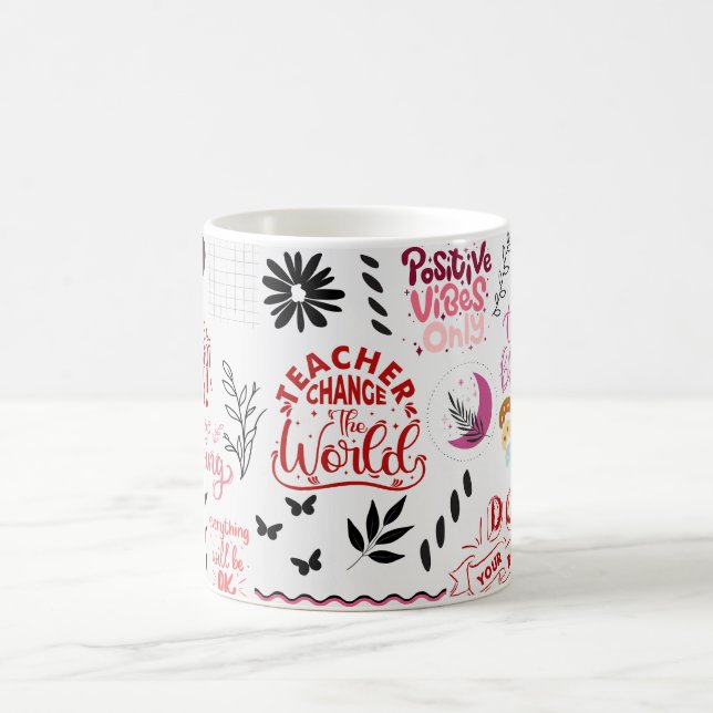 Taza De Café maestro cambia el mundo (Centro)