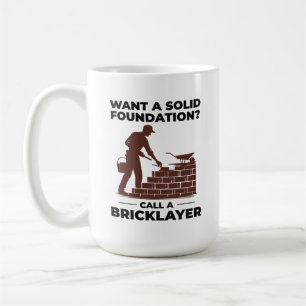 Taza De Café Maestro de apilamiento de ladrillo de ladrillo cóm