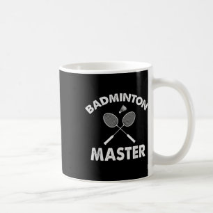 Taza De Café Maestro de bádminton Divertido Jugador de bádminto