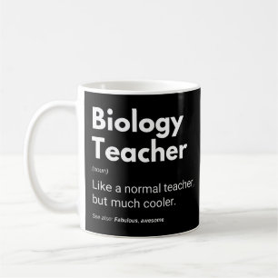 Taza De Café Maestro de Biología Frase Divertida