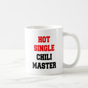 Taza De Café Maestro de Chili Soltero Caliente
