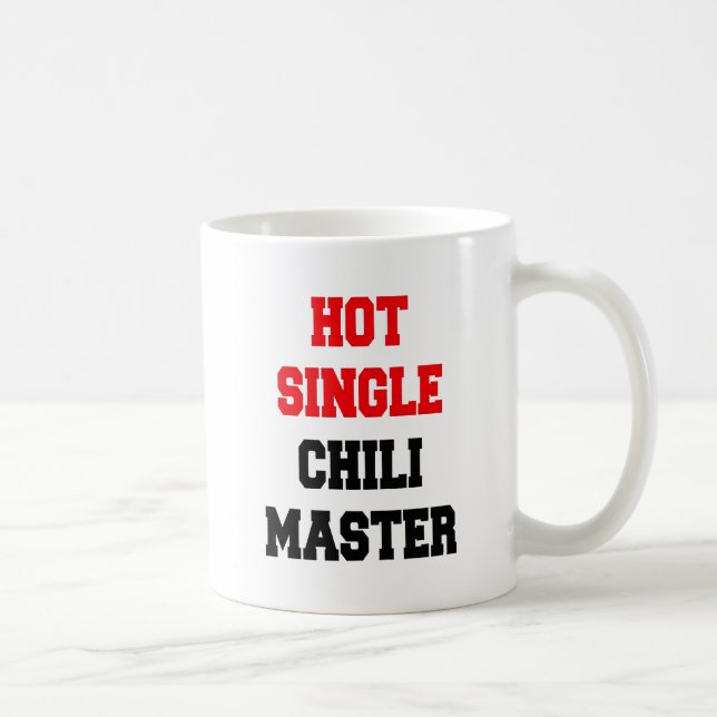 Taza De Café Maestro de Chili Soltero Caliente (Derecha)