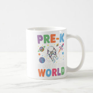 Taza De Café Maestro de estudiantes de prek astronauta espacial