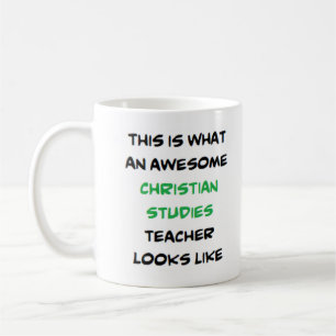 Taza De Café maestro de estudios cristianos, impresionante
