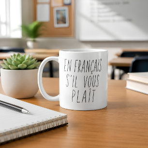 Taza De Café Maestro de Francés En Francés S'il Vous Plaît Dive