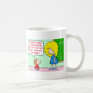 Taza De Café maestro de jardín de infancia pagado