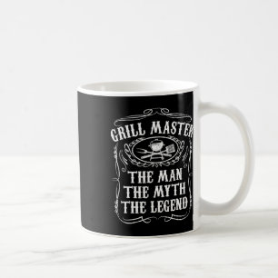 Taza De Café Maestro de la Parrilla El Hombre El Mito Leyenda D