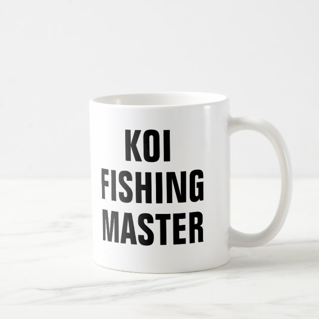 Taza De Café Maestro de la Pesca de Koi (Derecha)