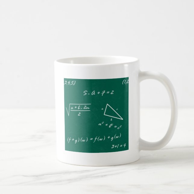 Taza De Café maestro de matemáticas algebra geek (Derecha)