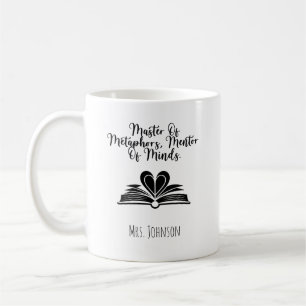 Taza De Café Maestro de Metáforas, Mentor de Mentes Educador