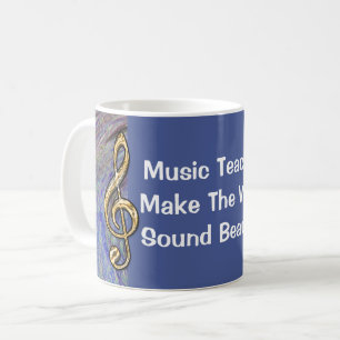 Taza De Café Maestro de música Gracias Apreciación De Clase Esp
