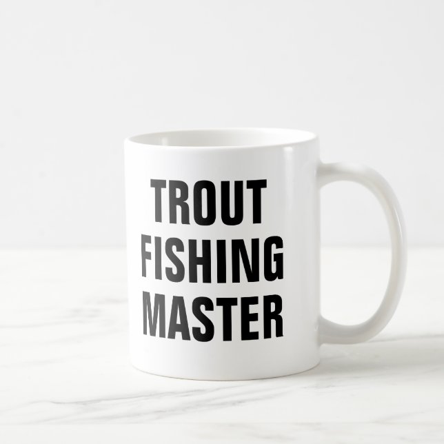 Taza De Café Maestro de pesca de trucha (Derecha)