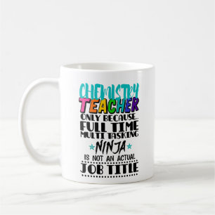 Taza De Café Maestro de Química Sólo Porque A Tiempo Completo M
