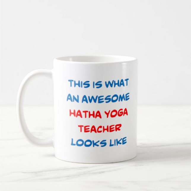 Taza De Café maestro de yoga hatha, impresionante (Izquierda)