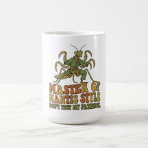 Maestro del Estilo de Karate Mantis Insecto Divert