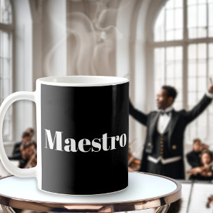 Taza De Café Maestro Director de Orquesta Pianista Músico Tema