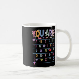 Taza De Café Maestro Eres Letras Alfabeto Aprende Abcs Espalda