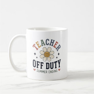 Taza De Café Maestro Fuera de Servicio Fin del Verano Divertido