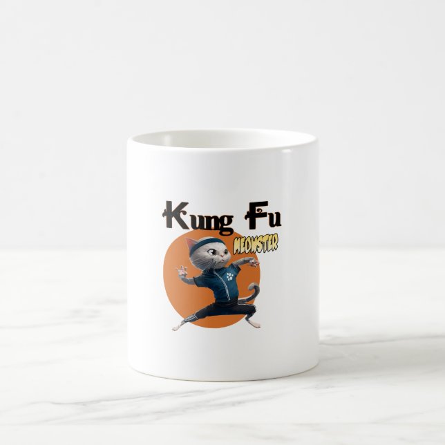Taza De Café Maestro Kung Fu Meow (Centro)