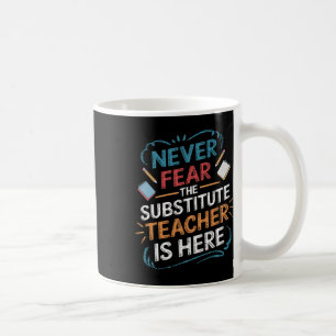 Taza De Café Maestro Substituto Profesor Sustituto Y Equipo De 