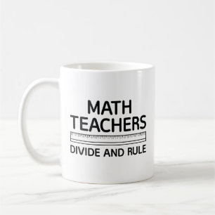 Taza De Café Maestros De Matemáticas Dividen Y Gobernan