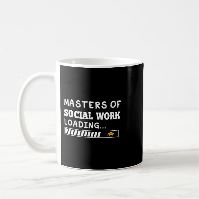 Taza De Café Maestros del Trabajo Social Médico Graduado de MSW (Izquierda)