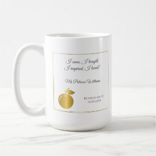 Taza De Café Maestros elegantes Fiesta de Jubilación Pastel de 