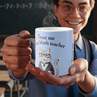 Taza De Café Maestros maestros de matemáticas confían en mí pro