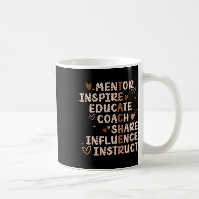 Taza De Café Maestros mentores inspiran a educar a los entrenad (Derecha)