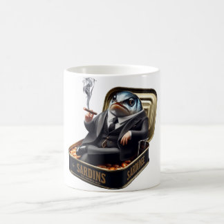 Taza De Café Mafia Sardina Don Pez Jefe Salado Poder Chiste