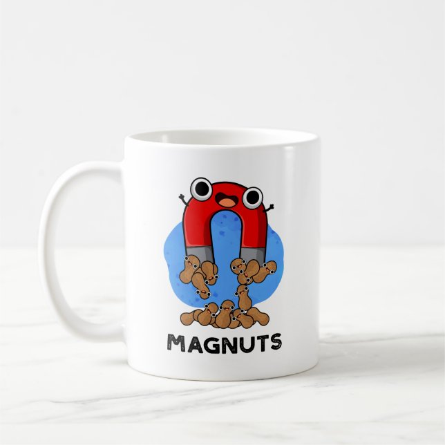 Taza De Café Mag-nut Funny Magnet Pun (Izquierda)