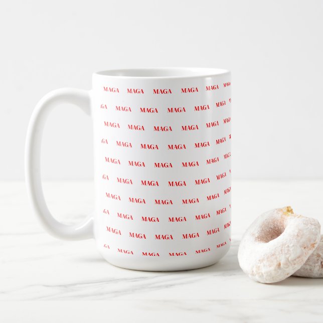 Taza De Café Maga de Trump 2024 (Con donut)