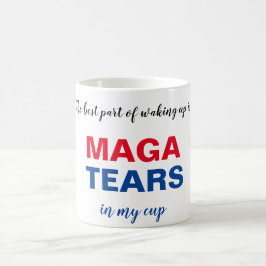Taza De Café MAGA lágrimas 2020 Perro electoral de Biden Trump