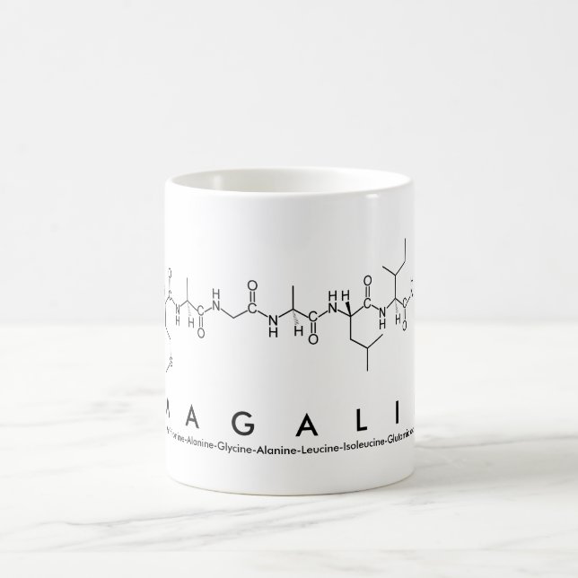 Taza De Café Magalie peptide name mug (Centro)