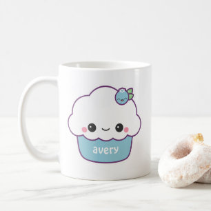 Taza De Café Magdalena de arándanos linda