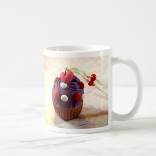 Taza De Café Magdalena de la tarjeta del día de San Valentín