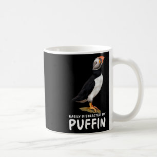 Taza De Café Magdalena de muffins de frailecillo atlántico ave