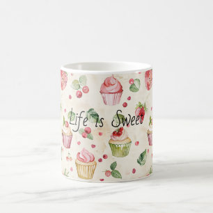 Taza De Café Magdalenas rosadas