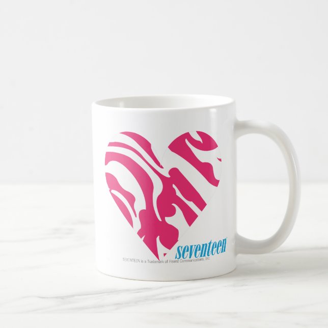 Taza De Café Magenta 2 de la cebra (Derecha)