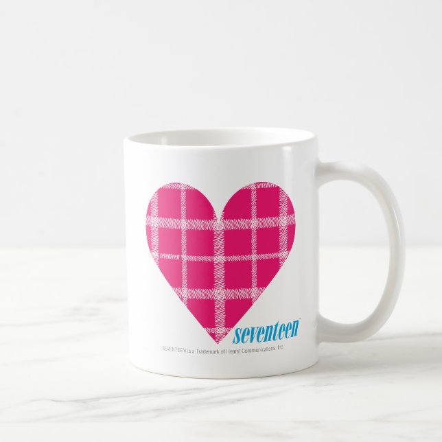Taza De Café Magenta 2 de la tela escocesa (Derecha)