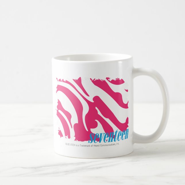 Taza De Café Magenta 3 de la cebra (Derecha)
