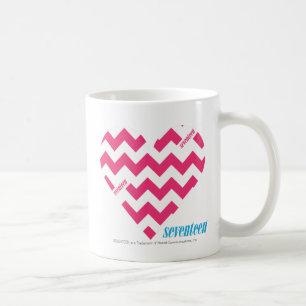 Taza De Café Magenta 3 del zigzag