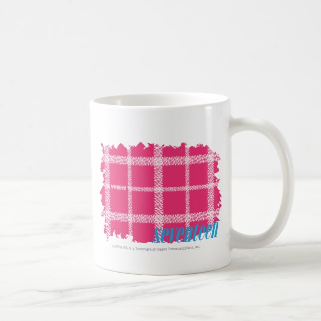 Taza De Café Magenta 4 de la tela escocesa (Derecha)