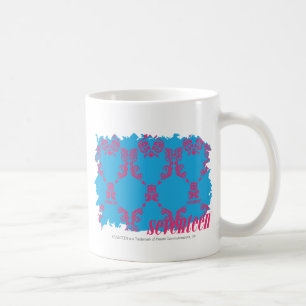 Taza De Café Magenta-Aguamarina 4 del damasco