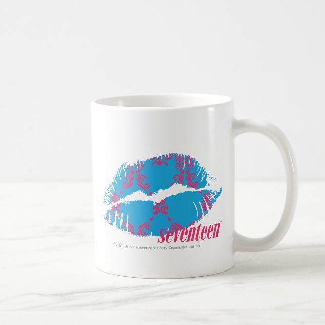 Taza De Café Magenta-Aguamarina del damasco (Derecha)