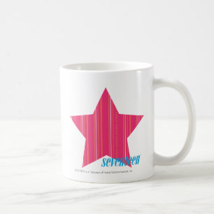 Taza De Café Magenta fina 3 de las rayas