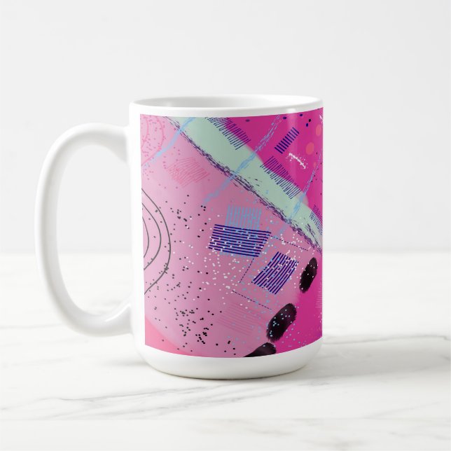 Taza De Café Magenta Joy (Izquierda)
