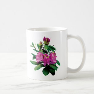 Taza De Café Magenta Rhododendronscon manchas
